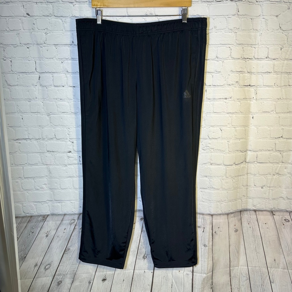 Adidas Mens Essentials 3-Stripes Tricot Track Pants Black H48430 2XL Regular Fit